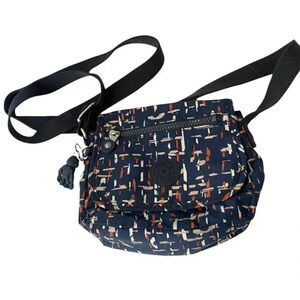 Kipling city lights sabian blue small multi compartments crossbody